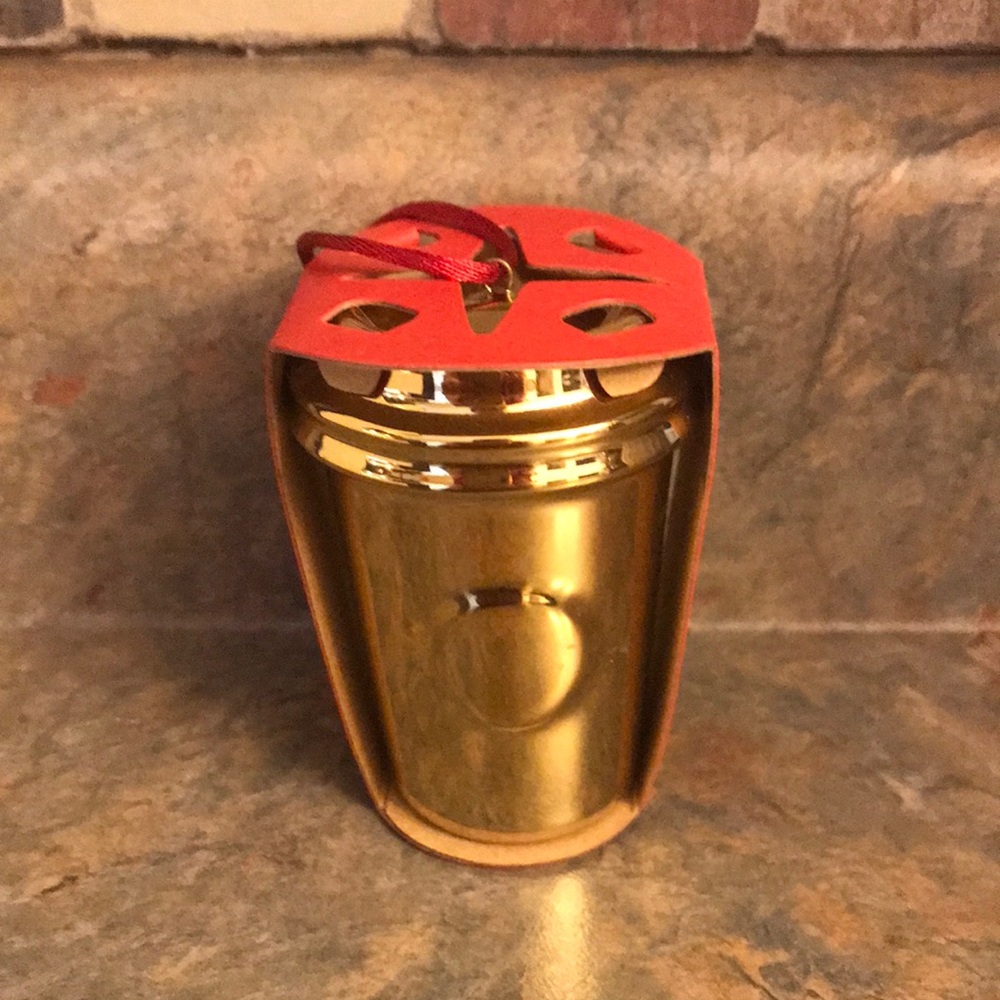Starbucks Gold Ornament
